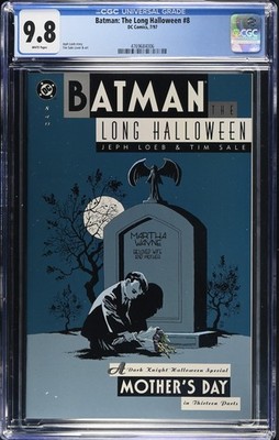 Batman: The Long Halloween #8 CGC 9.8 White Pages Tim Sale DC Comics 1997
