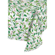 Creative Converting Touch of Color Plastic Banquet Table Roll, 50-Feet, Holly...