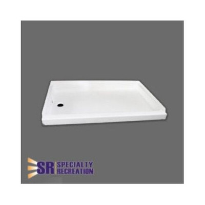 Specialty Recreation SP2440WL RV Shower Pan 24''x40'' Left Hand Drain White - ABS
