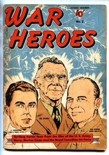 War Heroes #2--comic book 1942- General Stilwell and Jimmy Doolittle