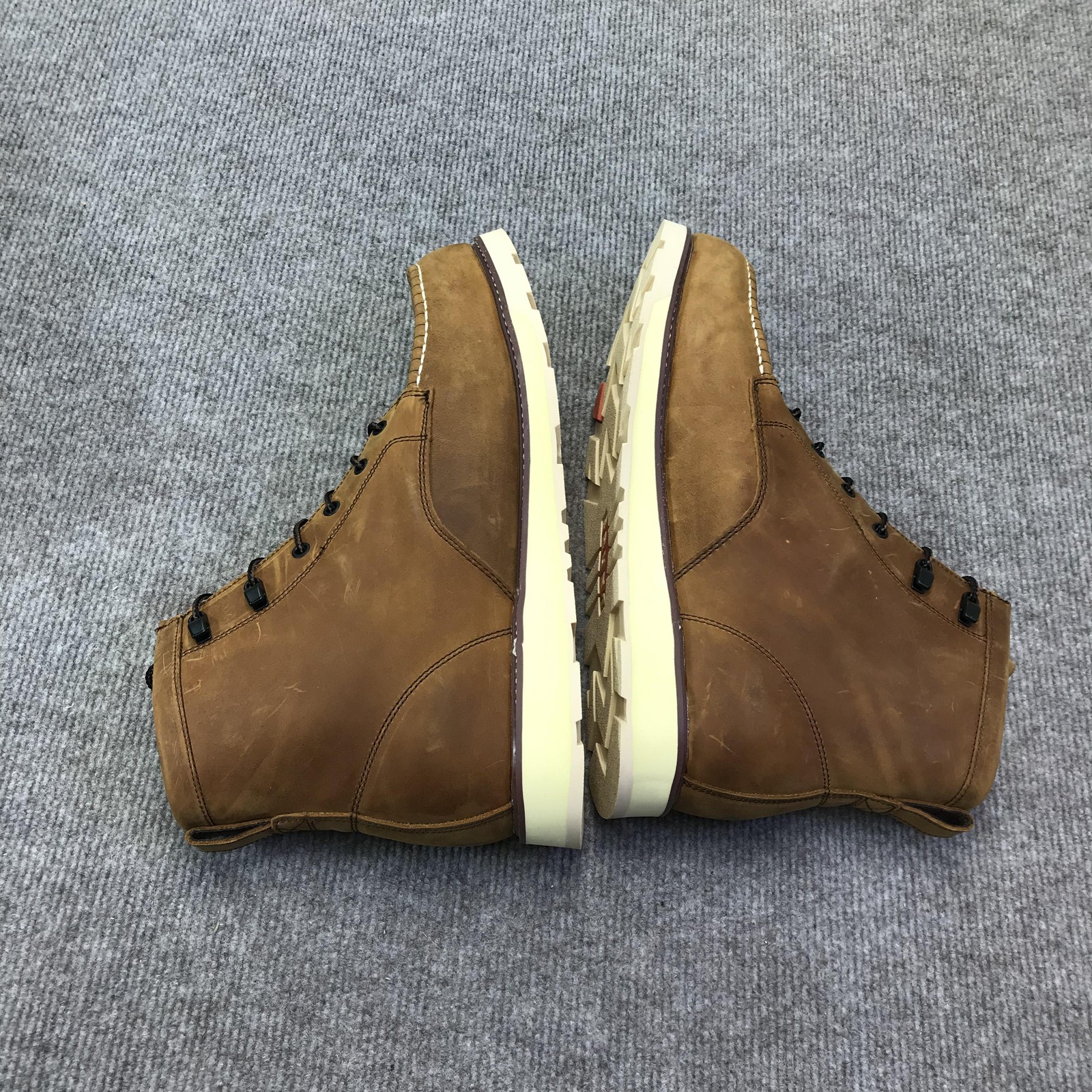 Brunt Marin Unlined Boots Mens Size 15 Brown Leather Lace Up Work Moc Toe