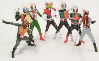 Gashapon Ultimate Solid Kamen Rider 5 The Best Complete Set of 7 Japan