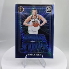 Nikola Jokić Blue Hyper /175 Prizm 2024-25 Panini Donruss Optic - Winner Stays 
