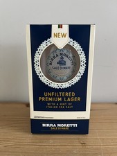 NEW Boxed Collectable 2024 Limited Edition Birra Moretti Sale Di Mare Pint Glass