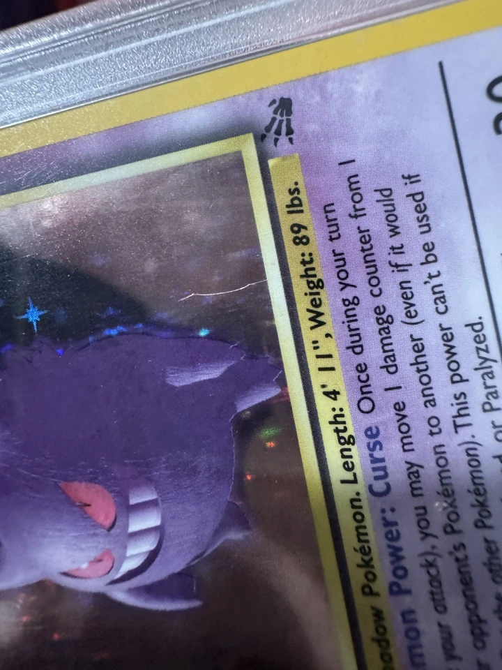 Pokémon TCG 1999 Gengar Fossil Holo Rare Card 5/62 PSA 9 Mint - Image 3 of 4