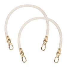 2 Pcs Braided Purse Strap, 21.6 Inch for Handbag Tote Making  Beige 