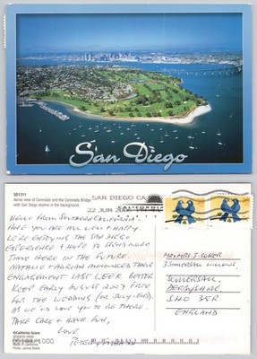x03306 Coronado San Diego Kalifornien USA Postkarte 2006 Briefmarke