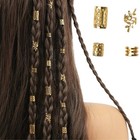 40PCS Metal Hair Braid Rings Dreadlock Cuff Beads Clips Women Braiding uk
