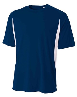 N3181 A4 A4289 Unisex Short Sleeve Cooling Performance Color Block Crew T-Shirt