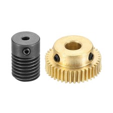 Worm Gear Set 0.5 Module 1:40 Reduction Rate(Gear-6mm Bore, Rod 3mm Bore)