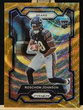 2023 Panini Prizm - Rookies Roschon Johnson #314 Orange Wave Prizm /60 (RC)