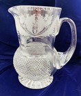 Edinburgh Crystal Thistle Whiskey Pitcher – Cut & Etched Scotland Heavy — photo 1