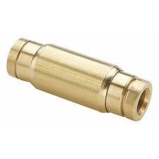 Parker 62Ptc-6-4 Strt, Brass, Push-Fit3/8", Push-Fit1/4"