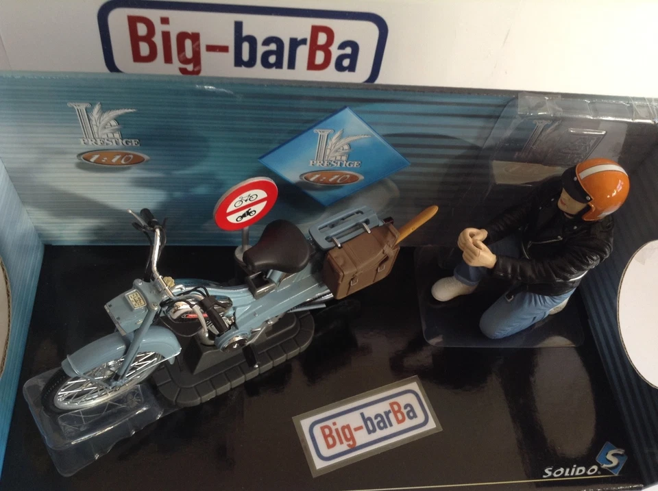 🔥Lot vintage🚗 SOLIDO MOBYLETTE BLEU MOTOBECANE 1/10 🔥✨INTROVABILE ✨ - Immagine 2 di 4