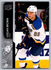 2021-22 Upper Deck Logan Brown St. Louis Blues #633
