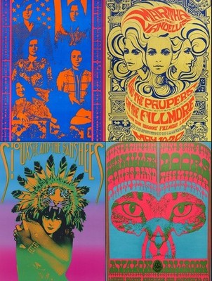 Psychedelic Rock Art Poster Prints Abstract Psychedelic Large Wall