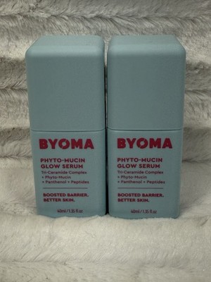 (2) BYOMA Phyto-Mucin Glow Serum Tri-Ceramide Complex - 1.35 fl oz, EXP 08/2027