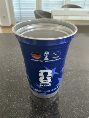 Original FIFA World Cup 2026 Michelob Bierbecher Aufschrift ''Germany vs Curacao''