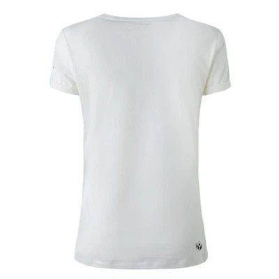 Pepe Jeans Camiseta Para Mujer Ecru con Estampado y Bordado XS - Imagen 1 de 4