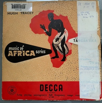 Music of Africa Series   Music of Tanganyika 10  LP 1955 UK Mono Repress VG+/VG+
