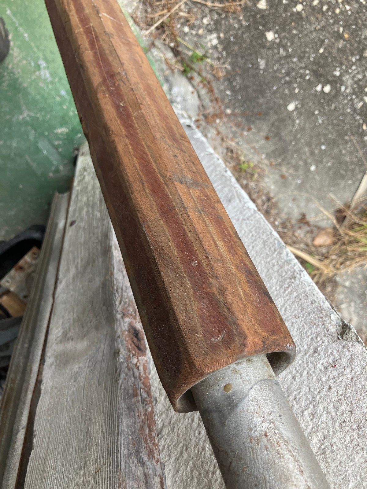 Mahogany Octagonal Under Door Exhaust from MGA/Ferrari Testa Rosa replica
