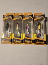 Lot of 4 Hyper Glide HG5 Jigging Baits Acme Ice Fishing Walleye Perch Pike