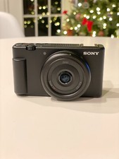 Sony ZV-1F 20.1MP Camera With Box, Mic Cover, Charging Cable, and Battery