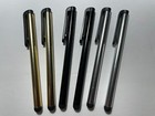 TOUCH SCREEN CAPACITIVE STYLUS POCKET CLIP NEW 2 GOLD 2 SILVER 2 BLACK 6 PIECES