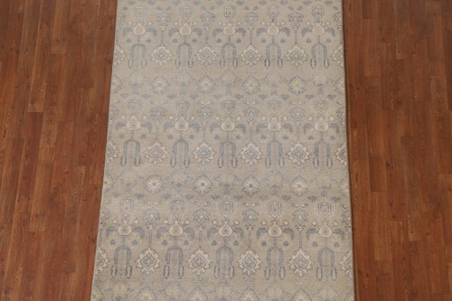 Art & Craft Transitional Rug 4x6 Hand-knotted Wool Oriental Carpet - Picture 3 of 12