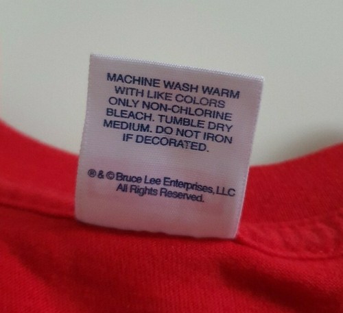 FW13 Supreme Bruce Lee Mantra Rouge T-Shirt Taille M T-Shirt 2013 Vintage Rare - Photo 8 sur 8