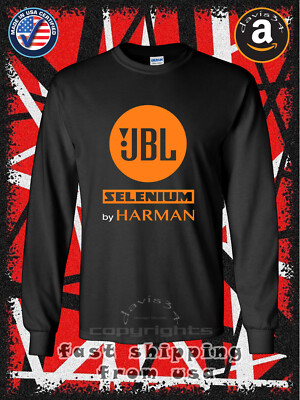 New JBL Selenium by HARMAN Logo Men's Long Sleeve T-Shirt American Davis34 Tee