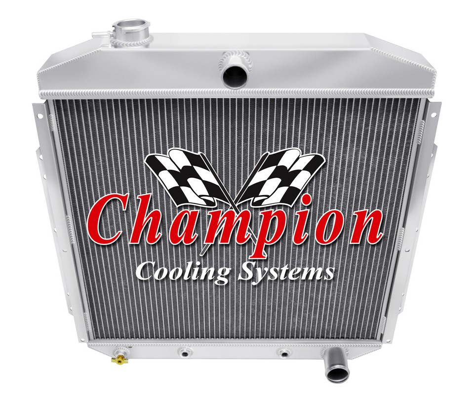 DR Champion 3 Row Radiator Chevy Configuration for 1953 - 1956 Ford ...