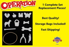1 SET - BEST QUALITY! Operation Game Replacement Pieces Parts w/Storage Bag