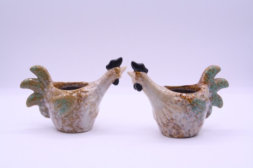 Yankee Candle Holders Brown Green Gold Set Of 2 Rooster Farmhouse Cottagecore - Picture 2 of 12