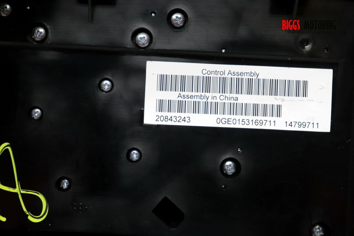 2010-2012 Buick LaCrosse Radio Face Display Screen Cd 2010-2012 Buick LaCrosse Radio Face Display Screen Cd