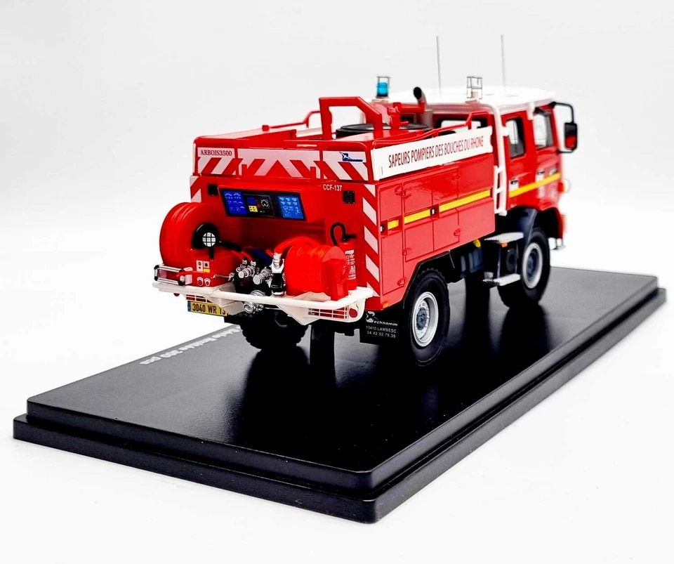 CAMION DE POMPIERS RENAULT M210 TECHNAMM ARBOIS 3500 CCF SDIS 13 1/43 ALERTE - Photo 4/4