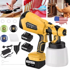 Cordless High Pressure Paint Sprayer Electric Spray Gun Kit Battery For Makita 