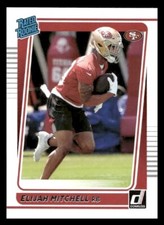 2021 Donruss #312 Elijah Mitchell Rookie San Francisco 49ers