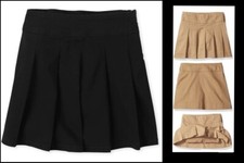 NWT GIRLS 12 slim THE CHILDREN'S PLACE Back to School SKORT BLACK or TAN