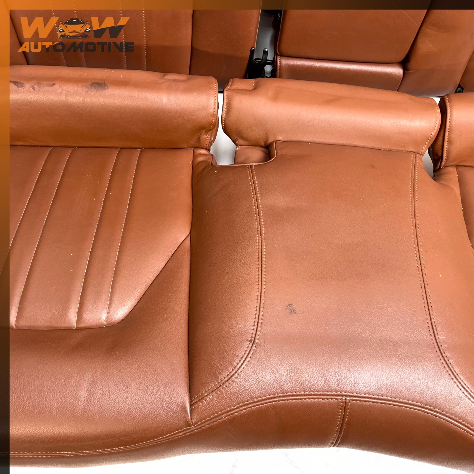14-17 MASERATI GHIBLI REAR SECOND 2nd ROW SEAT ASSEMBLY BROWN OEM