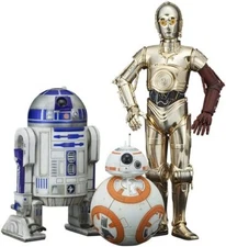 Kotobukiya ARTFX+ Star Wars C-3PO R2-D2 BB-8 Model Kit Force Awakens Set