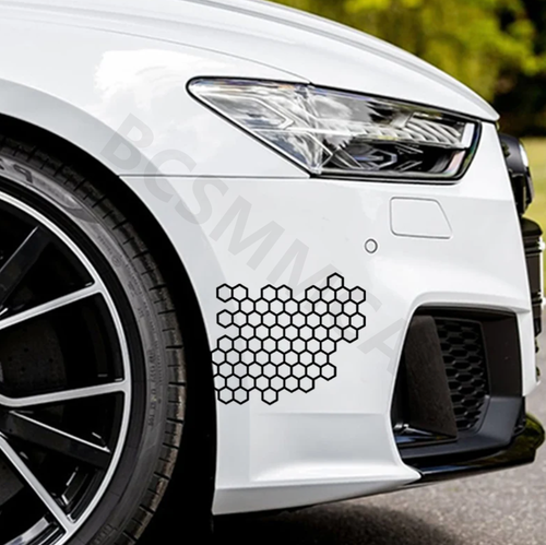 Honeycomb Decal Sticker Hexagon Honeycomb Car Sticker Styling Decoration Black - Picture 7 of 12