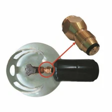 Portable Camping 1Lb Propane Refill Adapter Lp Gas Cylinder Tank Coupler Brass