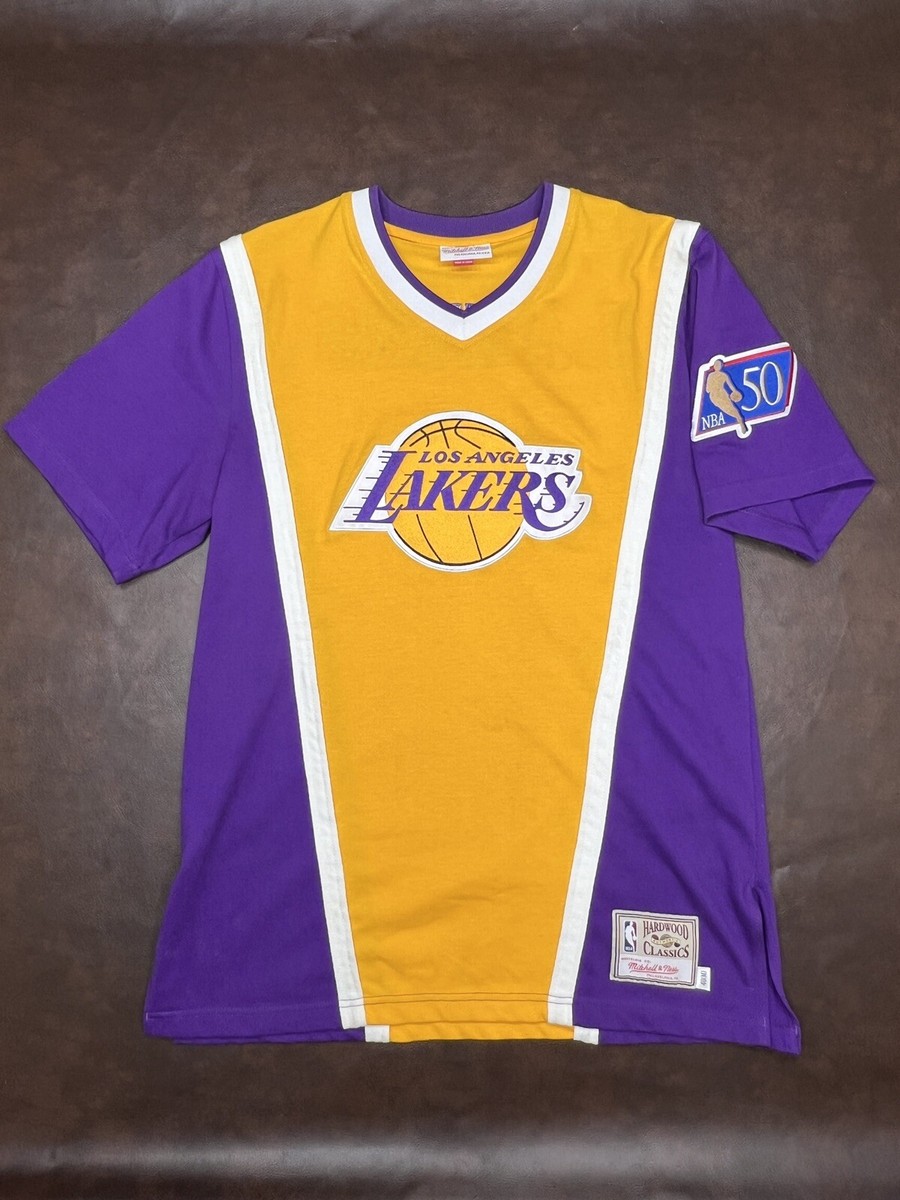 1996-97 Los Angeles Lakers Mitchell & Ness Shooting Shirt