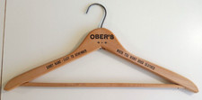  RARE Vintage OBER  S CLOTHES Wood Suit Clothes Hanger  17"  GOOD FORM