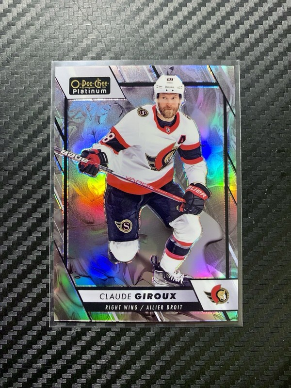 Claude Giroux /399 2023-24 O-Pee-Chee Platinum Liquid Metal #63 Senators