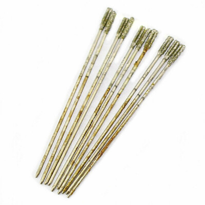 1# Diamond Coated 2mm Lapidary Drill Hole Needle Solid Bits Jewelry Tools 20Pcs