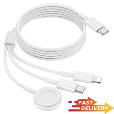 For Apple Watch Charger Upgraded 3 in 1 USB-C Charger for iPhone 5~16 All Series