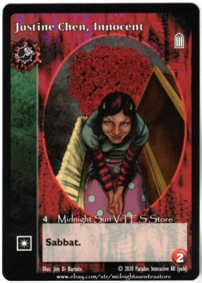 Justine Chen, Innocent Toreador Antitribu 2020 BCP V:TES VTES Vampire CCG