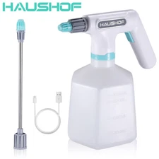 HAUSHOF 35 Fl Oz Sprayer Garden Mister 1L Automatic Spray Bottle Battery Powered